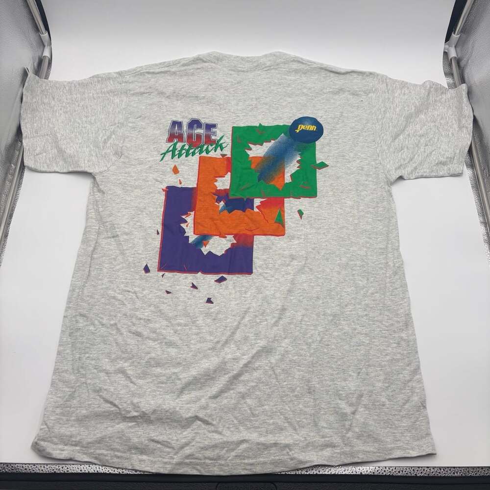 Vintage 90s Glass Court Turkey Shoot Open Penn Tennis Promo T-Shirt